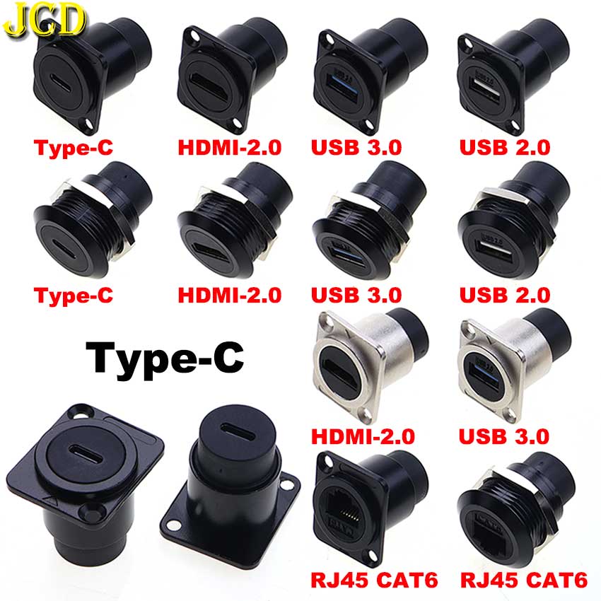 Transmission Jack Adapter - RJ45 USB 2.0 3.0 HDMI-2.0 타입-C