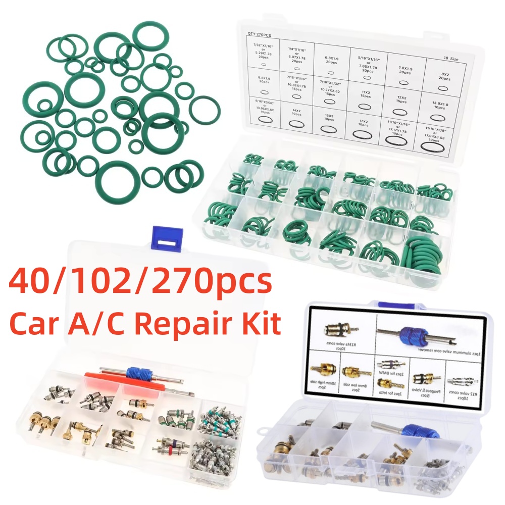 Valve Spring Compressor - 40/102pcs 자동차 에어컨 수리 키트 R12
