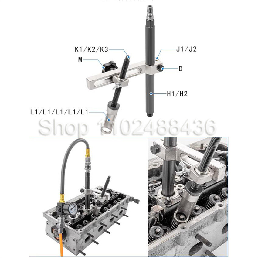 Valve Spring Compressor - 실린더 헤드 분해 없는 오일 씰