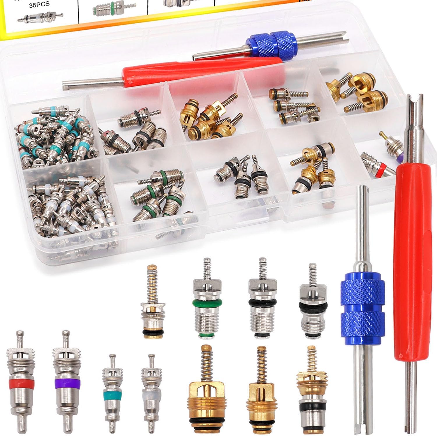 40/102pcs 자동차 에어컨 수리 키트 R12 R1 - Valve Spring Compressor 리뷰 및 가격