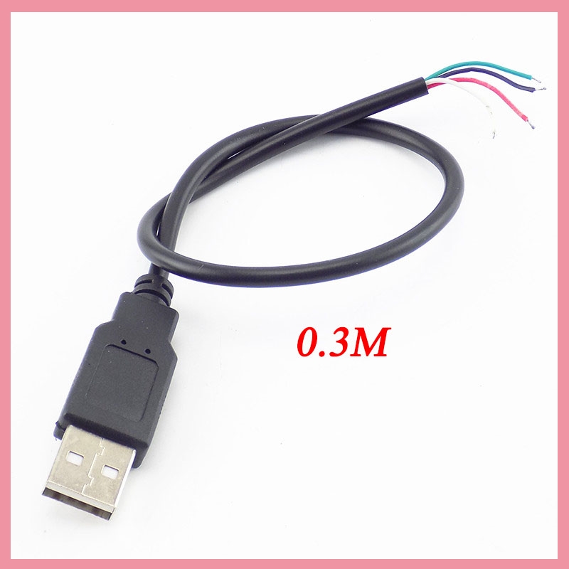 4핀 DIY USB 남성 잭 커넥터 USB 2.0 타입 - Transmission Jack Adapter 리뷰 및 가격