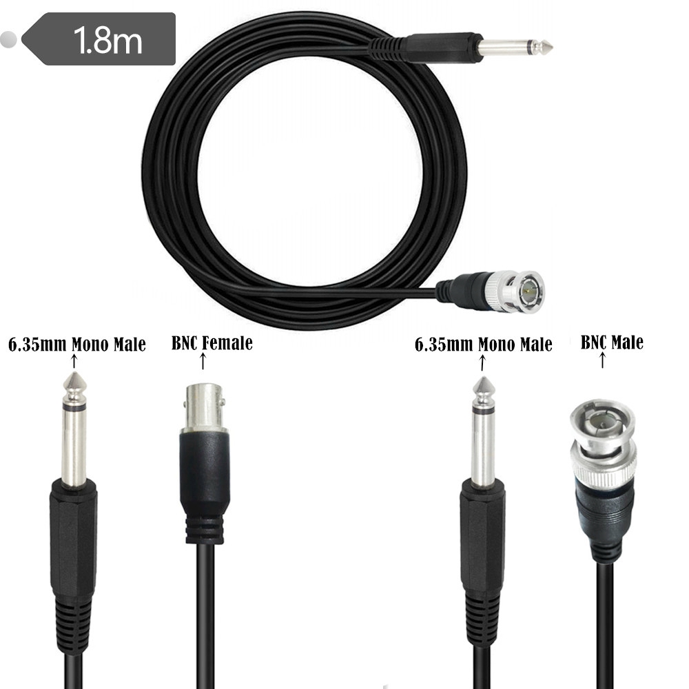 1.8M BNC 남성-6.35mm 1/4 인치 모노 T - Transmission Jack Adapter 리뷰 및 가격
