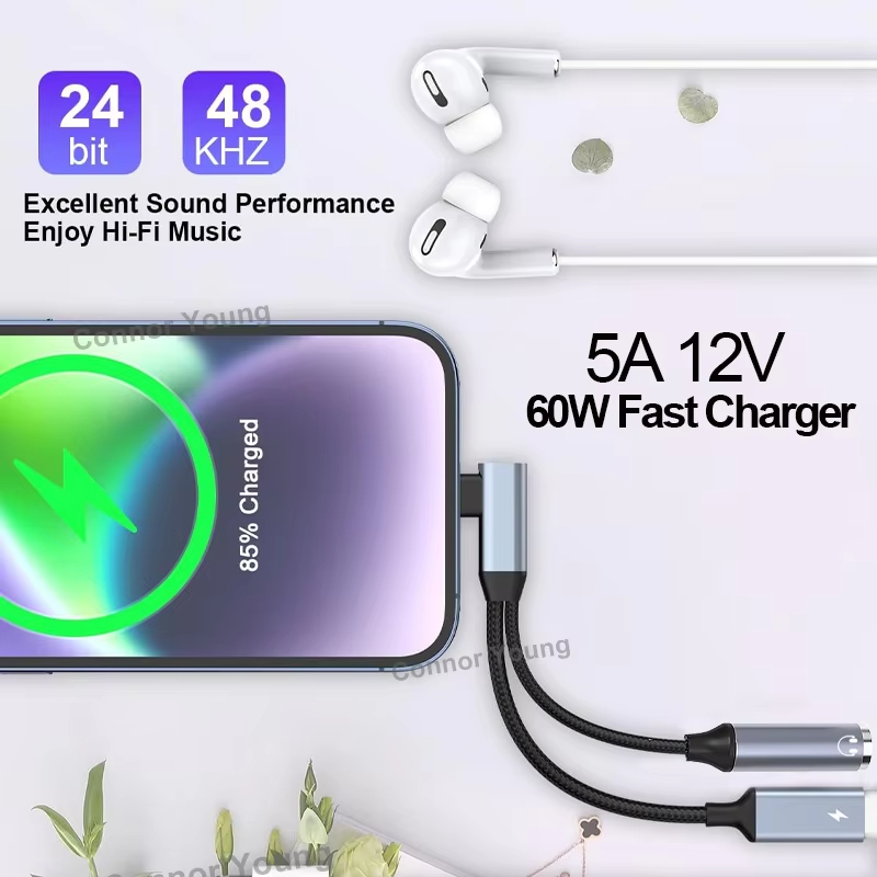 OTG 초고속 충전 오디오 Aux 어댑터, 아이폰 16 - Transmission Jack Adapter 리뷰 및 가격