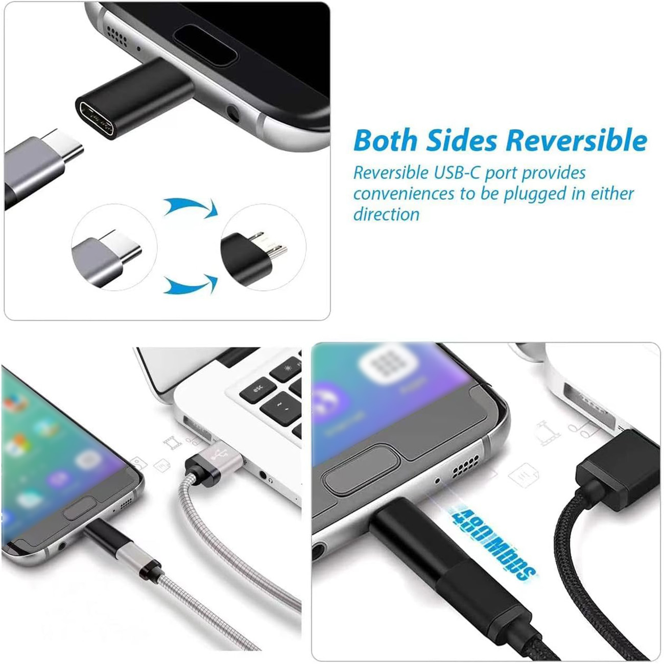 삼성 샤오미 화웨이용 USB 타입 C 암-마이크로 US - Transmission Jack Adapter 리뷰 및 가격